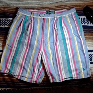 * VINTAGE * Knights of the Round Table Khaki Shorts - Retro 90's  sz 34